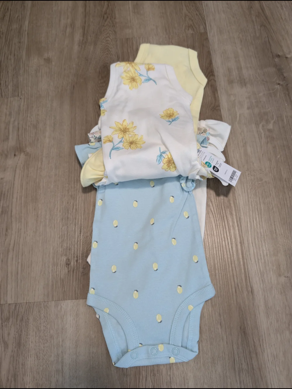 Carter's Colorful Floral Short-Sleeve Baby Bodysuits Pack of 5